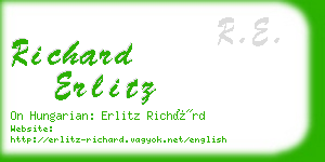 richard erlitz business card